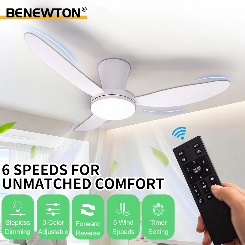 Modern Ceiling Fan with LED Light Large Air Remote Control DC Motor 6Wind Speed Stepless Dimming for Bedroom Bedroom Dining Room
Modern Ceiling Fan with LED Light Large Air Remote Control DC Motor 6Wind Speed Stepless Dimming for Bedroom Bedroom Dining Room