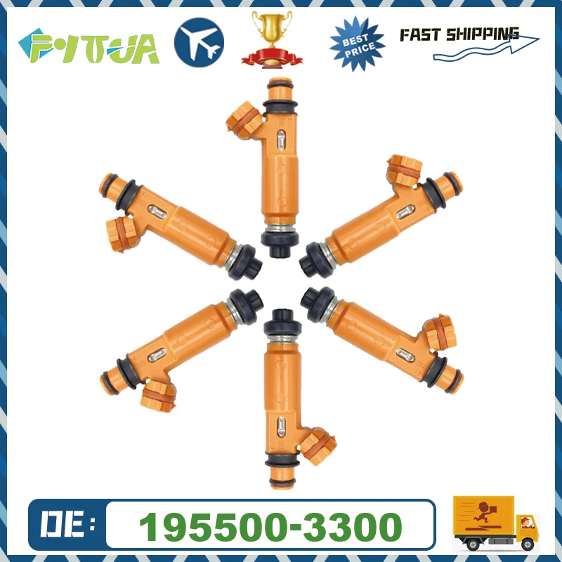 6pcs Fuel Injector 195500-3300 1955003300 for Mitsubishi Montero Sport 1999-2004 Montero 1998~2000 3.5L V6 84212300 842-12300
6pcs Fuel Injector 195500-3300 1955003300 for Mitsubishi Montero Sport 1999-2004 Montero 1998~2000 3.5L V6 84212300 842-12300