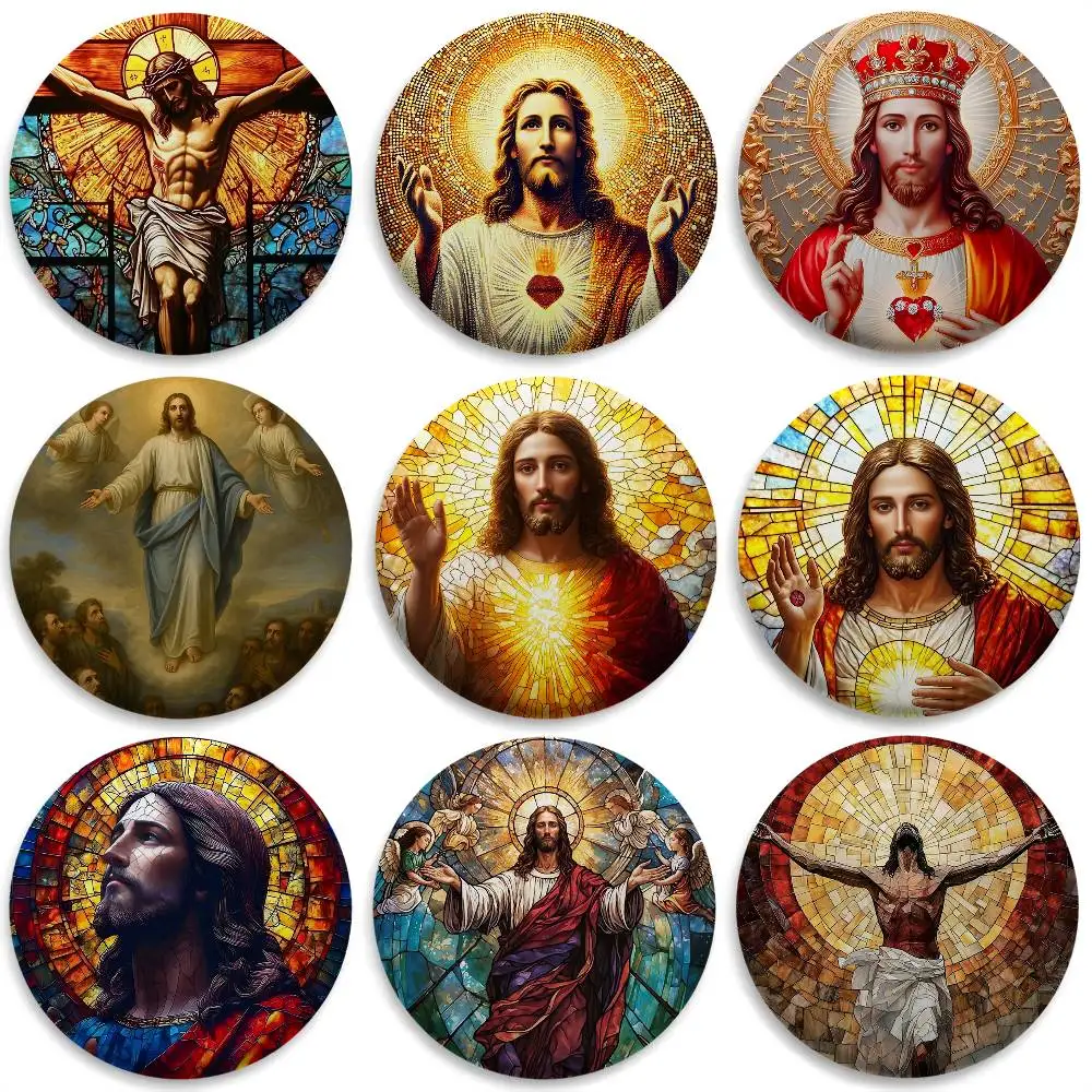 Jesus Christian Cool Badges Round Exquisite Badge Brooches Creative Pins For Clothes Hat Backpack Gift Accessories
Jesus Christian Cool Badges Round Exquisite Badge Brooches Creative Pins For Clothes Hat Backpack Gift Accessories