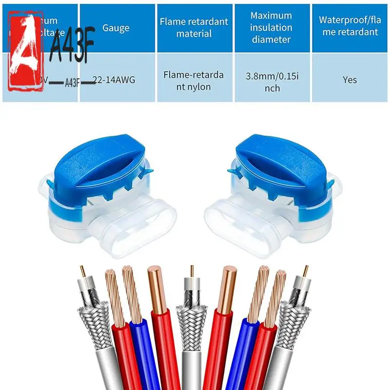 A43F-3 Way Wire Connectors Locks Wire Connectors Electrical 314-Box Wire Connectors Self-Stripping Pigtail Connectors
A43F-3 Way Wire Connectors Locks Wire Connectors Electrical 314-Box Wire Connectors Self-Stripping Pigtail Connectors
