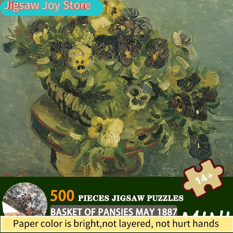 Van Gogh Basket of Pansies Floral Art Puzzle - 15x10 Inch Premium Paper Jigsaw for Adults, Charming Christmas Gift for Art L
Van Gogh Basket of Pansies Floral Art Puzzle - 15x10 Inch Premium Paper Jigsaw for Adults, Charming Christmas Gift for Art L