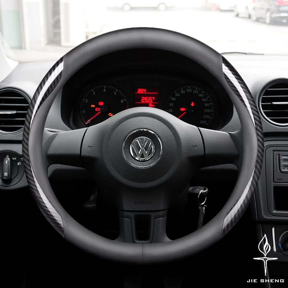 Car Steering Wheel Cover For Volkswagen VW Golf GTI MK3 MK4 MK5 MK6 MK7 MK8 POLO 6C Tiguan B5 Jetta Passat Carbon Fiber Leather
Car Steering Wheel Cover For Volkswagen VW Golf GTI MK3 MK4 MK5 MK6 MK7 MK8 POLO 6C Tiguan B5 Jetta Passat Carbon Fiber Leather