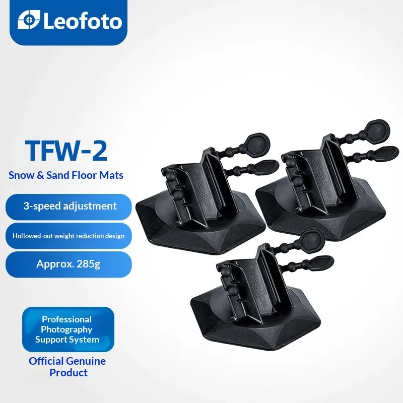 Leofoto TFW-2 Snow and Sand Feet Pads Tripod Accessories Outdoor Anti-Slip Pads (Set of 3)
Leofoto TFW-2 Snow and Sand Feet Pads Tripod Accessories Outdoor Anti-Slip Pads (Set of 3)