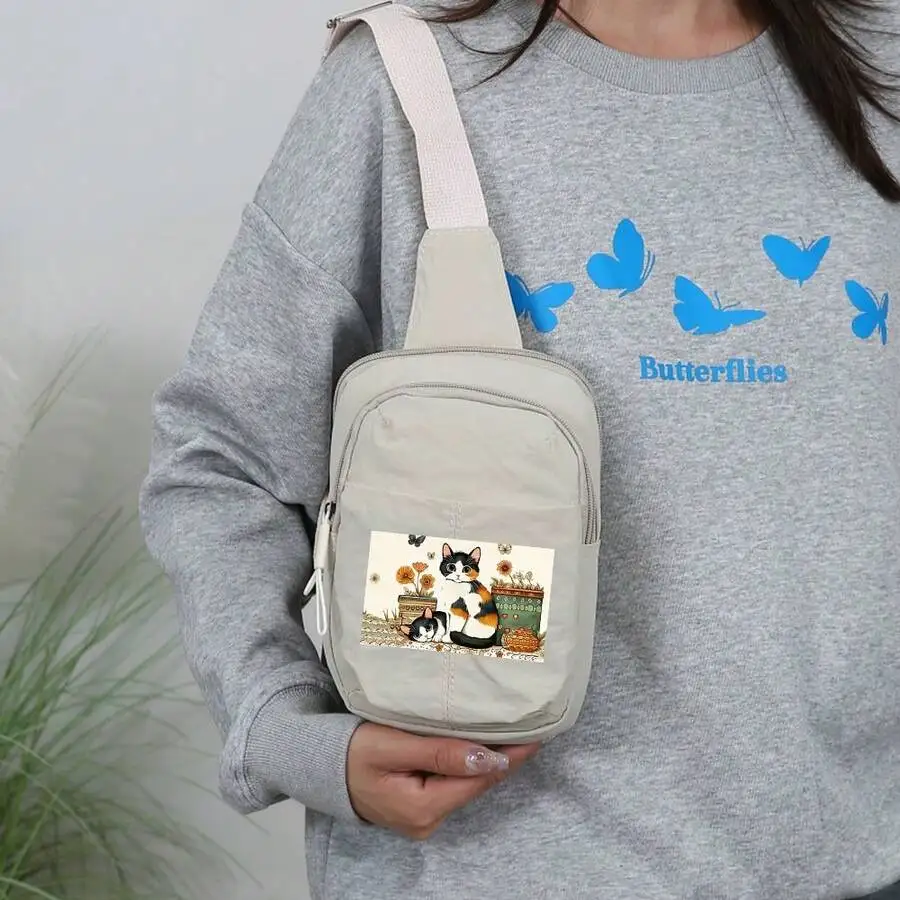 Crossbody Chest Bag With Cat And Flower Garden Print For Adults Casual Daily Use
Crossbody Chest Bag With Cat And Flower Garden Print For Adults Casual Daily Use