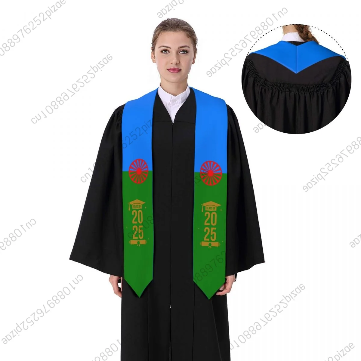 New Gypsy Flag Class Of 2025 183*13CM Graduation Stole Sash Scarf For International Students Proud
New Gypsy Flag Class Of 2025 183*13CM Graduation Stole Sash Scarf For International Students Proud