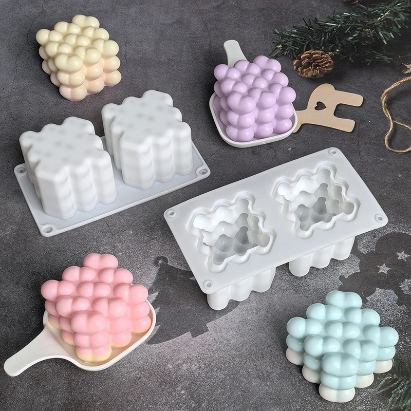 Double Hole Silicone Mold DIY Cube Candle Handmade Baking Chocolate Dessert Cake Mold For Holiday Decoration
Double Hole Silicone Mold DIY Cube Candle Handmade Baking Chocolate Dessert Cake Mold For Holiday Decoration