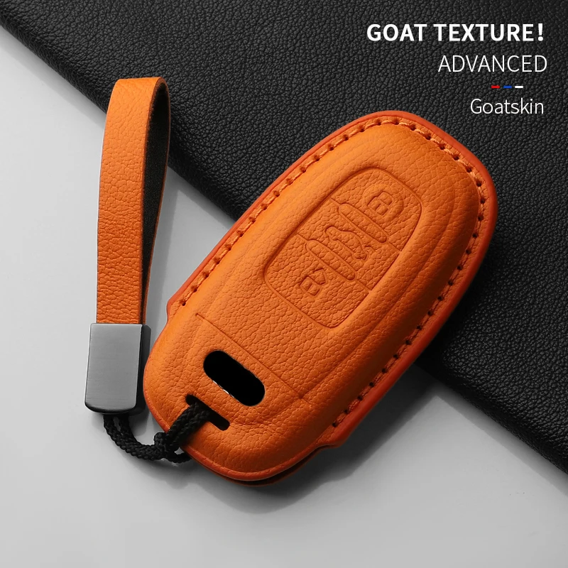Goatskin Car key Case Cover For Audi A1 A3 8V A4 B8 B9 A5 A6 C7 A7 A8 Q3 Q5 Q7 S4 S6 S7 S8 R8 TT Car Key Case Protect Fob
Goatskin Car key Case Cover For Audi A1 A3 8V A4 B8 B9 A5 A6 C7 A7 A8 Q3 Q5 Q7 S4 S6 S7 S8 R8 TT Car Key Case Protect Fob