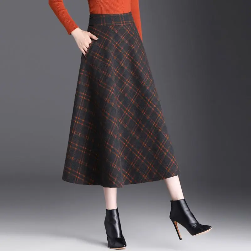 New Winter Long Winter Plus Size Women Woolen Skirt A-line Skirt Winter Long Skirt Wome Winter Autumn and Winter Leisure Skirts
New Winter Long Winter Plus Size Women Woolen Skirt A-line Skirt Winter Long Skirt Wome Winter Autumn and Winter Leisure Skirts