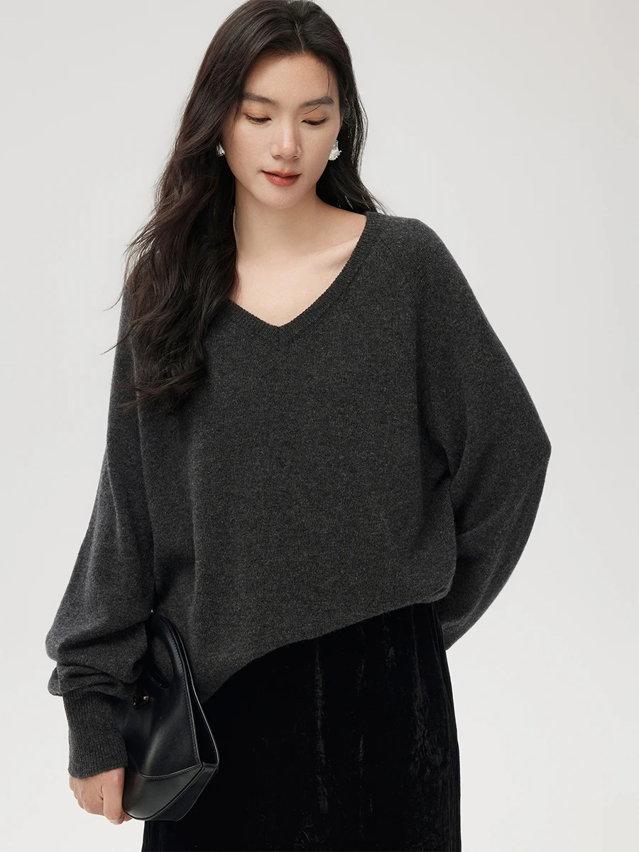 Новый кашемировый простой свитер с v-образным вырезом, осенне-зимний женский свитер, нижняя рубашка
Новый кашемировый простой свитер с v-образным вырезом, осенне-зимний женский свитер, нижняя рубашка