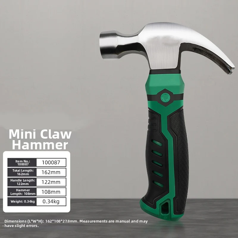 Claw Hammer for MINI Scale Projects High Carbon Steel Construction Lightweight Design 15x10.4x2.7cm Size Option
Claw Hammer for MINI Scale Projects High Carbon Steel Construction Lightweight Design 15x10.4x2.7cm Size Option