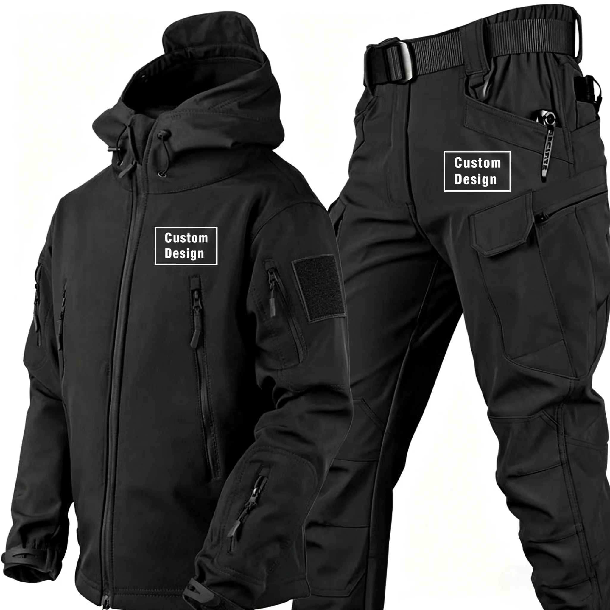 Custom Design Fleece Warm SoftShell Man Jackets Coat Men's Sets Outdoor Military Outerwear Sets
Custom Design Fleece Warm SoftShell Man Jackets Coat Men's Sets Outdoor Military Outerwear Sets