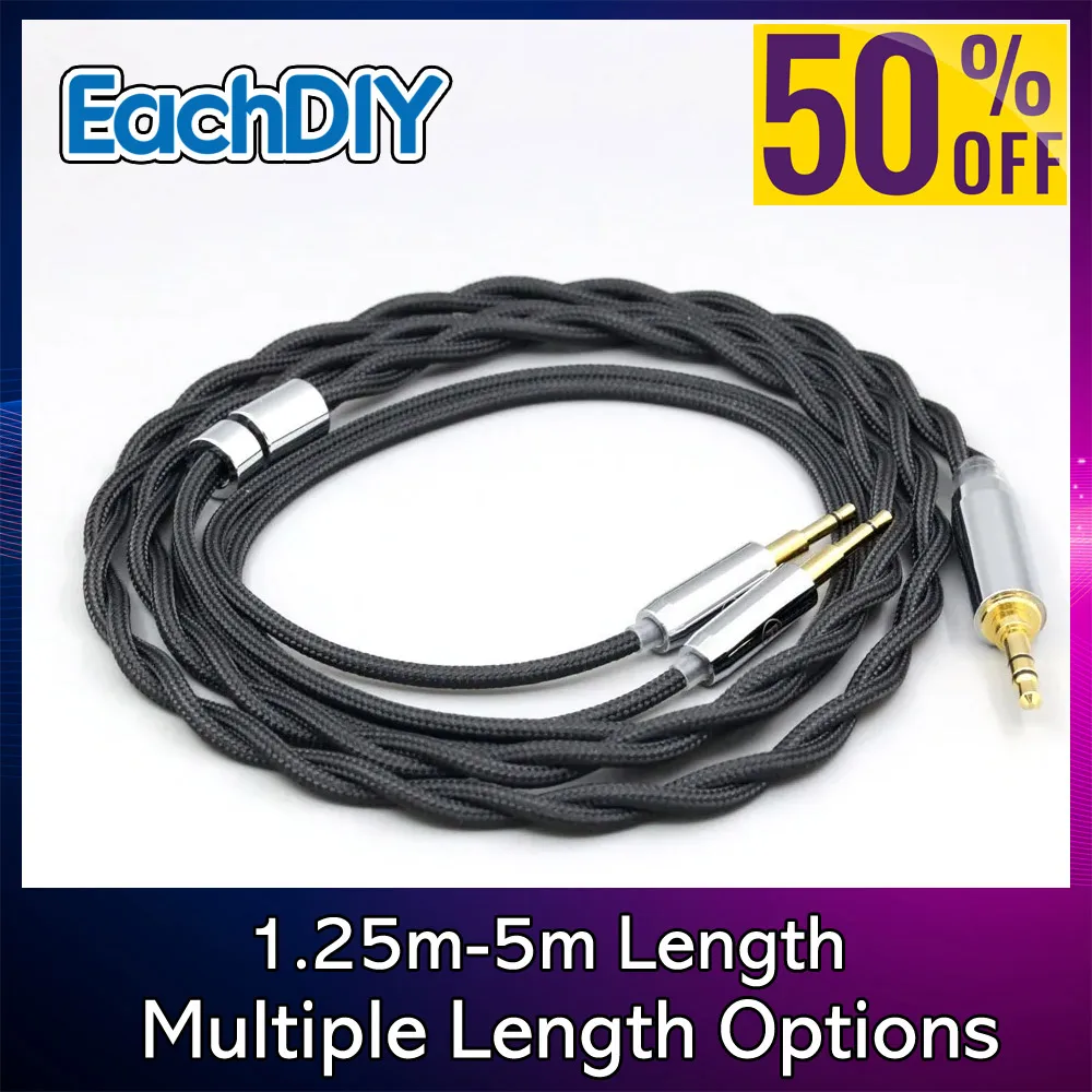 Nylon Black Pure 99% Silver Palladium Shield Graphene Gold Earphone Cable For Oppo PM-1 PM-2 Planar Magnetic 1MORE H1707 8285
Nylon Black Pure 99% Silver Palladium Shield Graphene Gold Earphone Cable For Oppo PM-1 PM-2 Planar Magnetic 1MORE H1707 8285