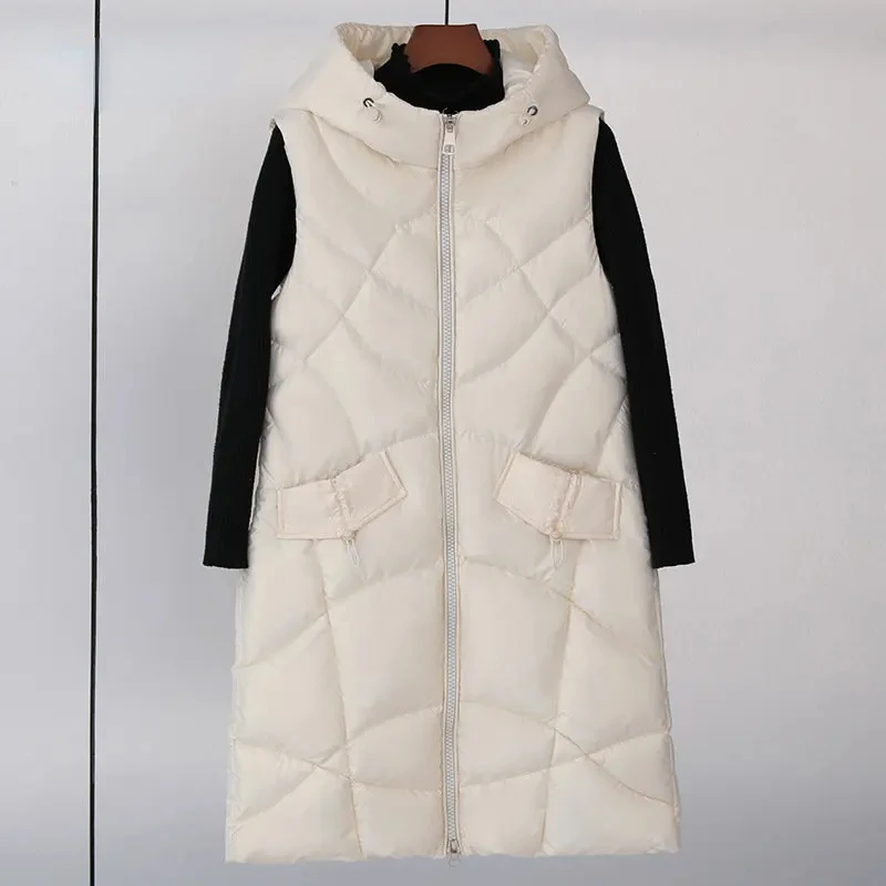 2023 New High Quality Women Winter Long Vest Cotton Padded Warm Outerwear Female Ladies Elegant Waistcoat Sleeveless Jacket
2023 New High Quality Women Winter Long Vest Cotton Padded Warm Outerwear Female Ladies Elegant Waistcoat Sleeveless Jacket