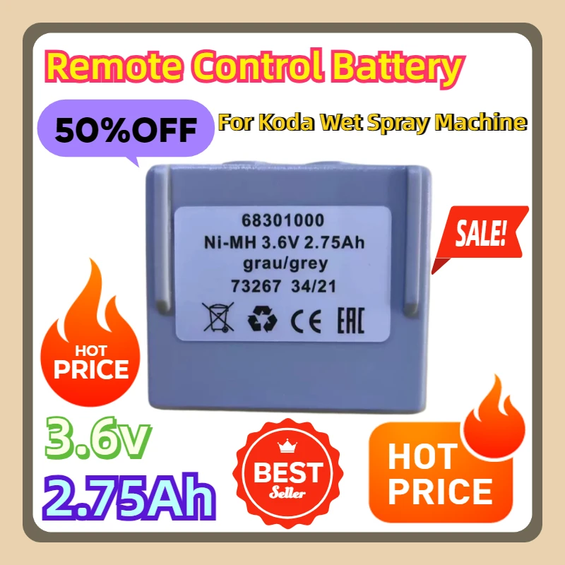 For Koda Wet Spray Machine Remote Control Battery 68301000 3.6V Pump Truck Overhead Crane
For Koda Wet Spray Machine Remote Control Battery 68301000 3.6V Pump Truck Overhead Crane