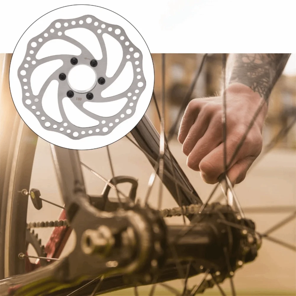 Stainless Steel Mountain Bike Brake Rotor 6 Bolts Floating Disc Disc Brake Rotor 160mm High Performance Bicycle Brake Rotor
Stainless Steel Mountain Bike Brake Rotor 6 Bolts Floating Disc Disc Brake Rotor 160mm High Performance Bicycle Brake Rotor