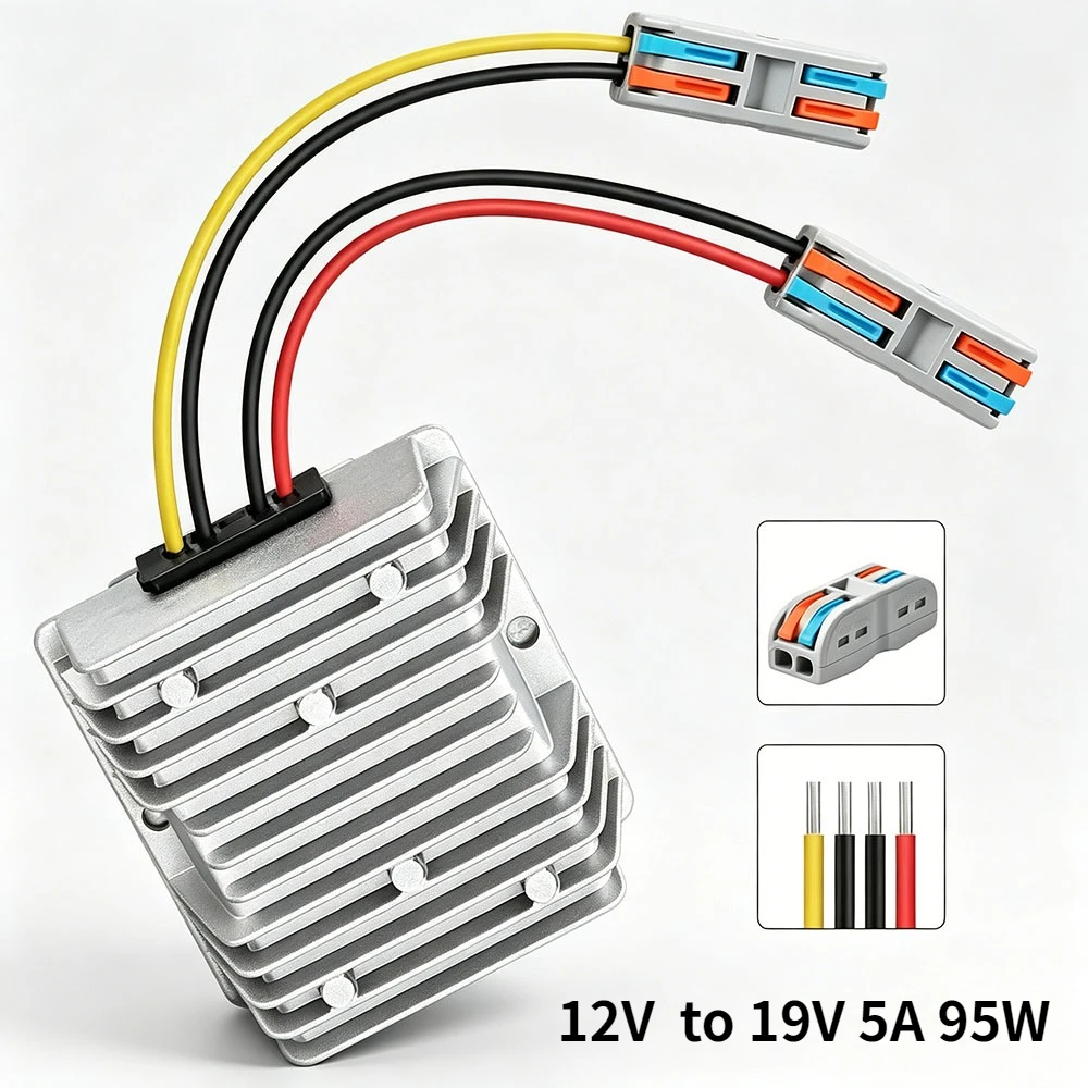 DC/DC Converter 12V Step Up to 19V 5A 95W Voltage Regulator Power Adapter Voltage Booster Power Supply Module Boost Transformer
DC/DC Converter 12V Step Up to 19V 5A 95W Voltage Regulator Power Adapter Voltage Booster Power Supply Module Boost Transformer