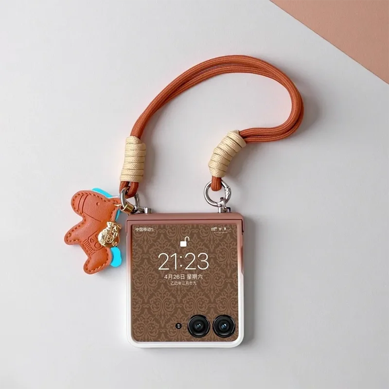 New Year horse Pendant phone case for Samsung zflip7 6 5 4 3/OPPOfindn3n2flip/Xiaomimixflip/Razr50ultra Cover Brown gradient
New Year horse Pendant phone case for Samsung zflip7 6 5 4 3/OPPOfindn3n2flip/Xiaomimixflip/Razr50ultra Cover Brown gradient