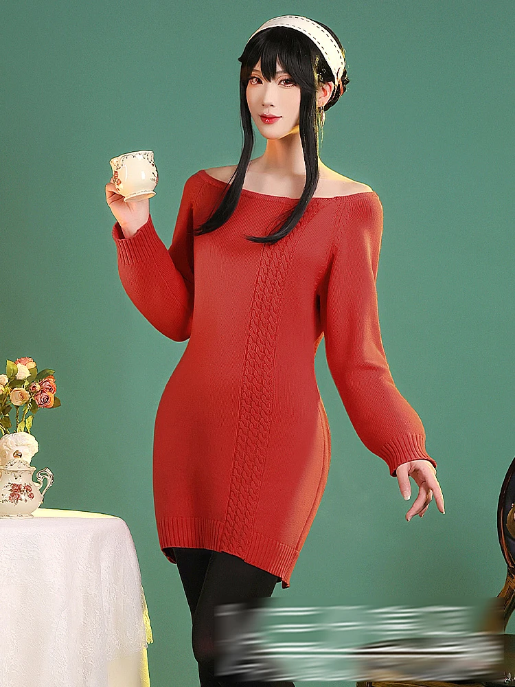 In Stock! SPY×FAMILY New Cosplay Yor Forger Costume Homewear Daily red Sweater Dress anime Female party outfit E
In Stock! SPY×FAMILY New Cosplay Yor Forger Costume Homewear Daily red Sweater Dress anime Female party outfit E