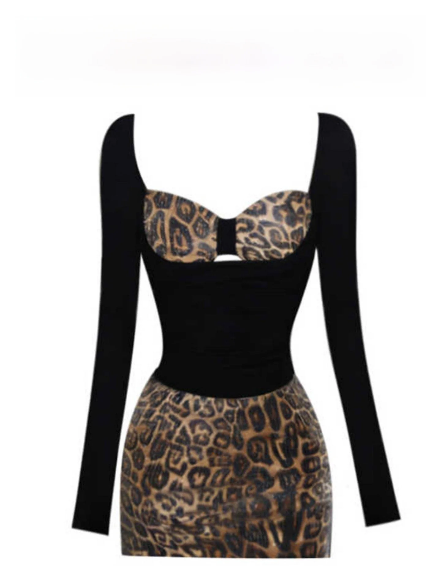 Sexy Leopard Print Two-Piece Set Women's Slim Fit Top And Skirt High Waist Casual Style Winter Fashion Trend High Sun Protection
Sexy Leopard Print Two-Piece Set Women's Slim Fit Top And Skirt High Waist Casual Style Winter Fashion Trend High Sun Protection