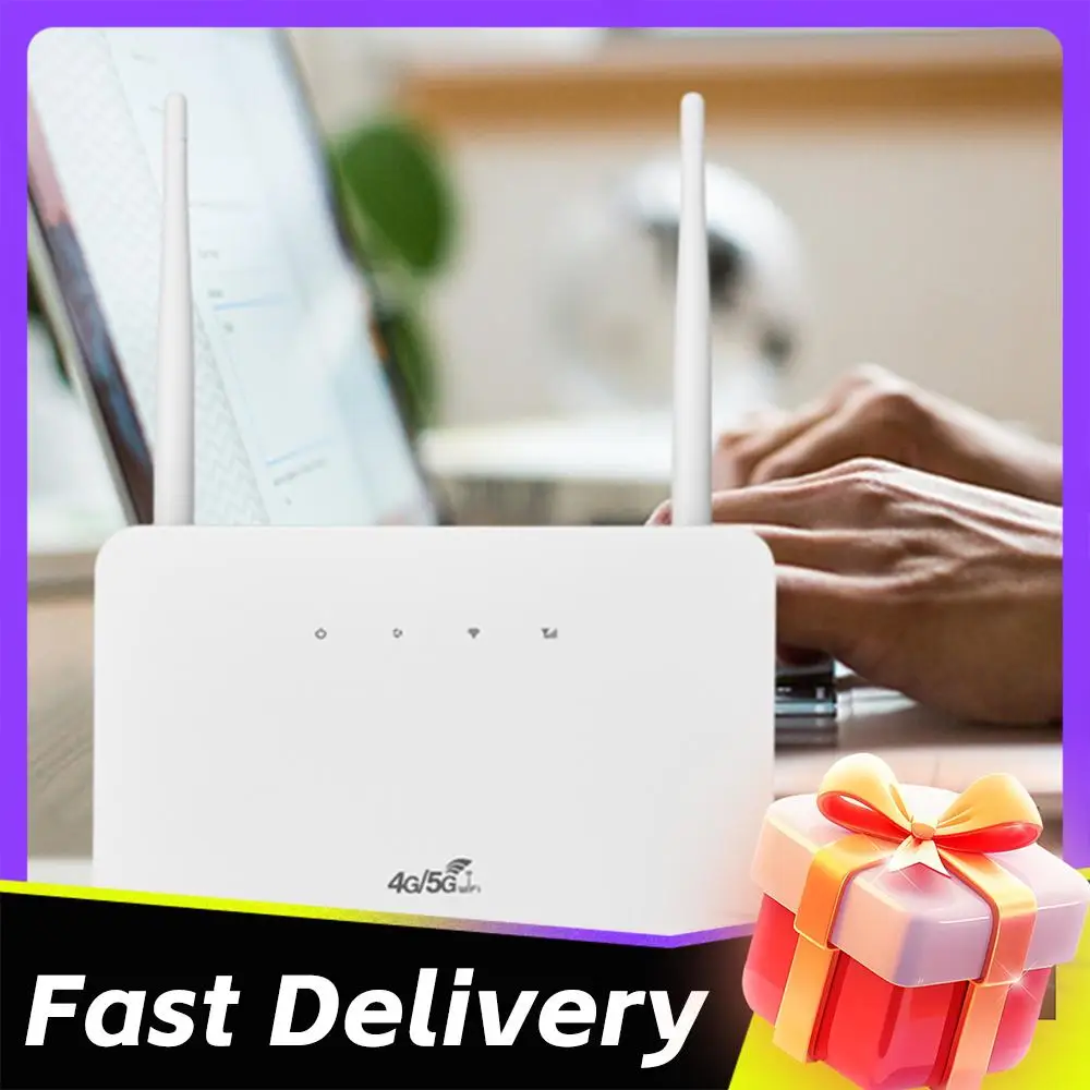 4G LTE CPE Router Modem 300Mbps 4G Router Wireless Modem External Antenna with Sim Card Slot for Home Travel Work