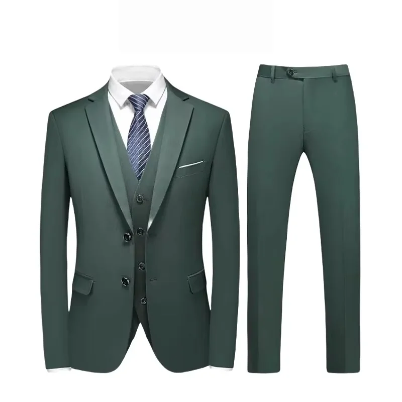"Custom Men's 3 Piece Slim Fit Suit - Business Wedding Tuxedo Blazer Vest & Trousers Set, Formal Dinner Suit,
"Custom Men's 3 Piece Slim Fit Suit - Business Wedding Tuxedo Blazer Vest & Trousers Set, Formal Dinner Suit,