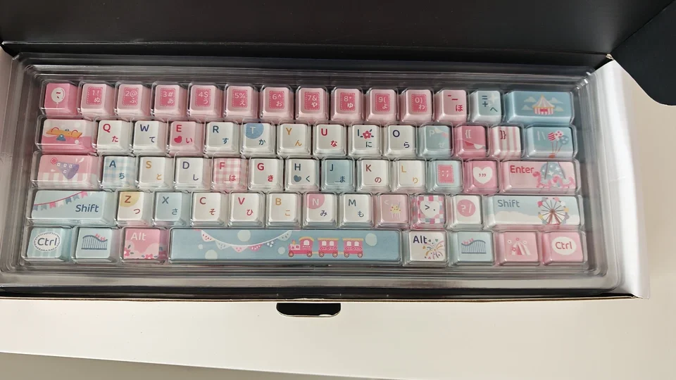 Garden Party Pink Blue Keycaps Custom PBT PC Cherry Profile Key Cap Cute Cartoon Anime Point Key Caps Simple MX Switch Keycap
Garden Party Pink Blue Keycaps Custom PBT PC Cherry Profile Key Cap Cute Cartoon Anime Point Key Caps Simple MX Switch Keycap