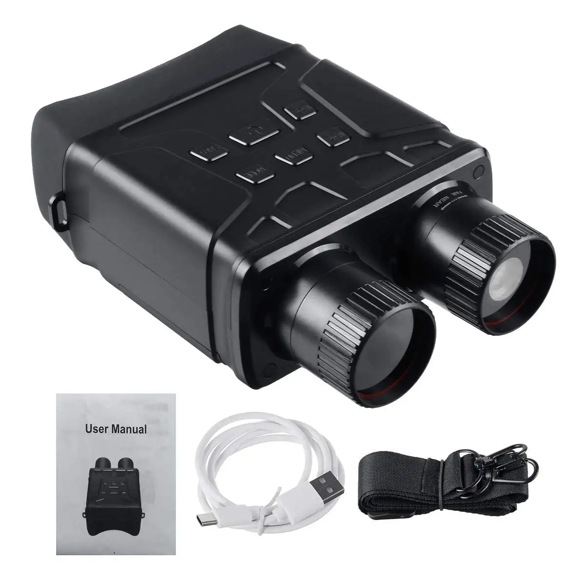 1080P Night Vision Binoculars 850nm Infrared HD 5X Digital Zoom Telescope up to 128GB Night Goggles Hunting Camping Surveillance
1080P Night Vision Binoculars 850nm Infrared HD 5X Digital Zoom Telescope up to 128GB Night Goggles Hunting Camping Surveillance