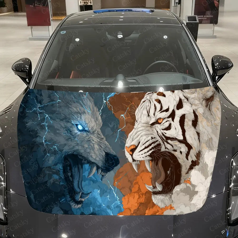 Striking Lightning Wolf Tiger Car Cover Decal, Auto Hood Sticker, Waterproof and Self-adhesive Auto Vinyl Wraps, Cool Car Exteri
Striking Lightning Wolf Tiger Car Cover Decal, Auto Hood Sticker, Waterproof and Self-adhesive Auto Vinyl Wraps, Cool Car Exteri
