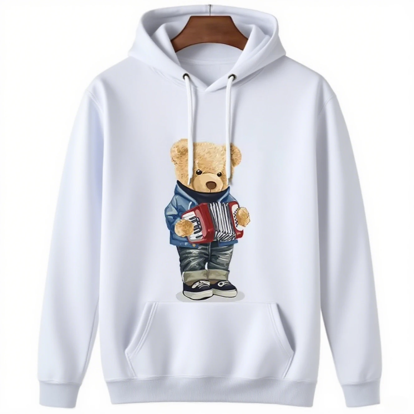 Teddy Bear Graphic Printing Autumn and Winter Pure Cotton Men's and Women's Hoodies Casual Outdoor Street Sports Training Brand 
Teddy Bear Graphic Printing Autumn and Winter Pure Cotton Men's and Women's Hoodies Casual Outdoor Street Sports Training Brand