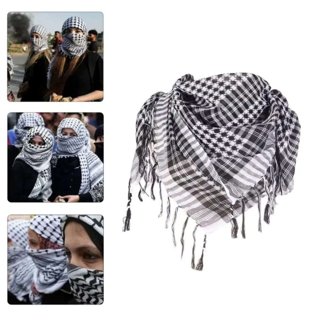 New Large Arab Shemagh Headscarf with Tassel Costume Head Neck Scarf Desert Scarf for Men Women
New Large Arab Shemagh Headscarf with Tassel Costume Head Neck Scarf Desert Scarf for Men Women