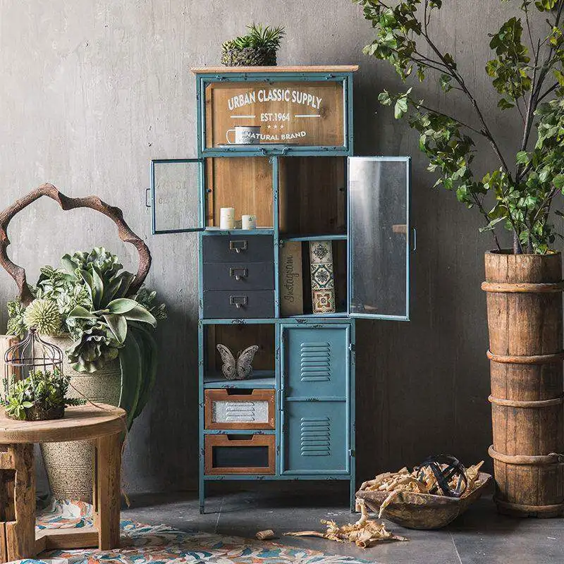 Home solid wood art retro chest creative old locker American rural nostalgia wall cabinet
Home solid wood art retro chest creative old locker American rural nostalgia wall cabinet
