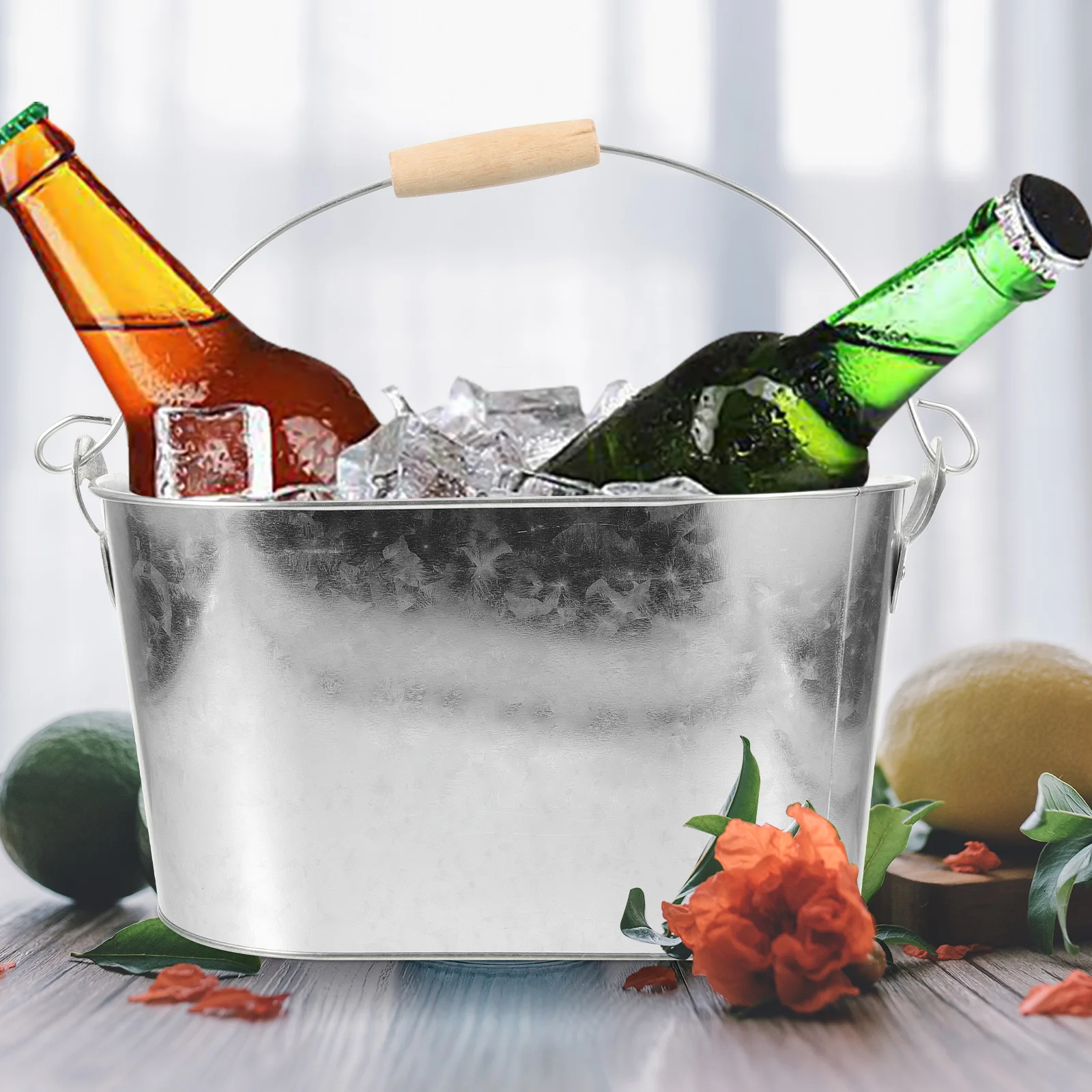 Oval Ice Cube Bucket 20L Portable Beer Wine Bucket Handle Party Bar Outdoor Picnic Tinplate Ice Storage Container
Oval Ice Cube Bucket 20L Portable Beer Wine Bucket Handle Party Bar Outdoor Picnic Tinplate Ice Storage Container