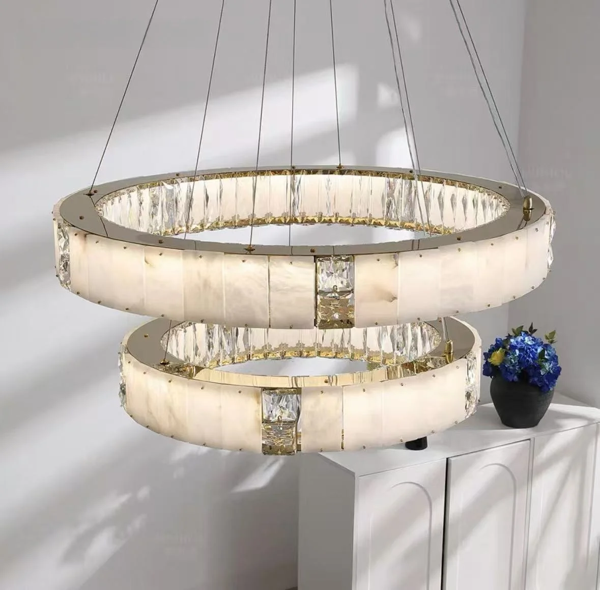 Modern Luxury Home Decor Marble Crystal Chandelier For Living Room Bedroom Loft Pendant Lamp Indoor Lighting Hanging Fixture
Modern Luxury Home Decor Marble Crystal Chandelier For Living Room Bedroom Loft Pendant Lamp Indoor Lighting Hanging Fixture