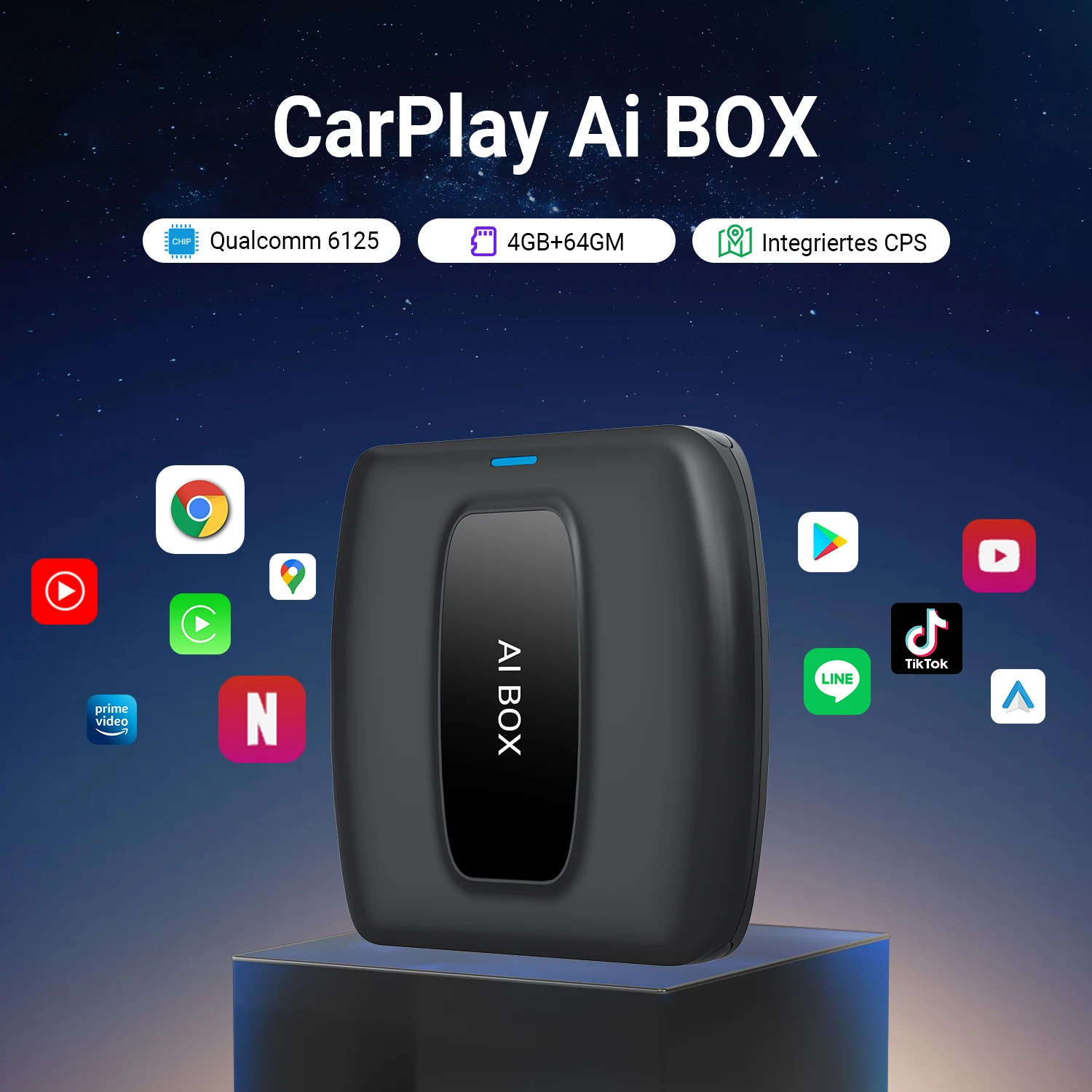 2025 CarPlay Ai Box Wireless Android Auto Car Play Adapter Smart Car TV Accessories for Net flix UtubeQualcomm Snapdragon 6125
2025 CarPlay Ai Box Wireless Android Auto Car Play Adapter Smart Car TV Accessories for Net flix UtubeQualcomm Snapdragon 6125