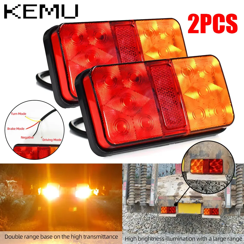 Ultra Bright 12V Car LED Tail Turn Signal Brake Reverse Lamp for Pickup Truck Trailor Rear Lamp Waterproof
Ultra Bright 12V Car LED Tail Turn Signal Brake Reverse Lamp for Pickup Truck Trailor Rear Lamp Waterproof