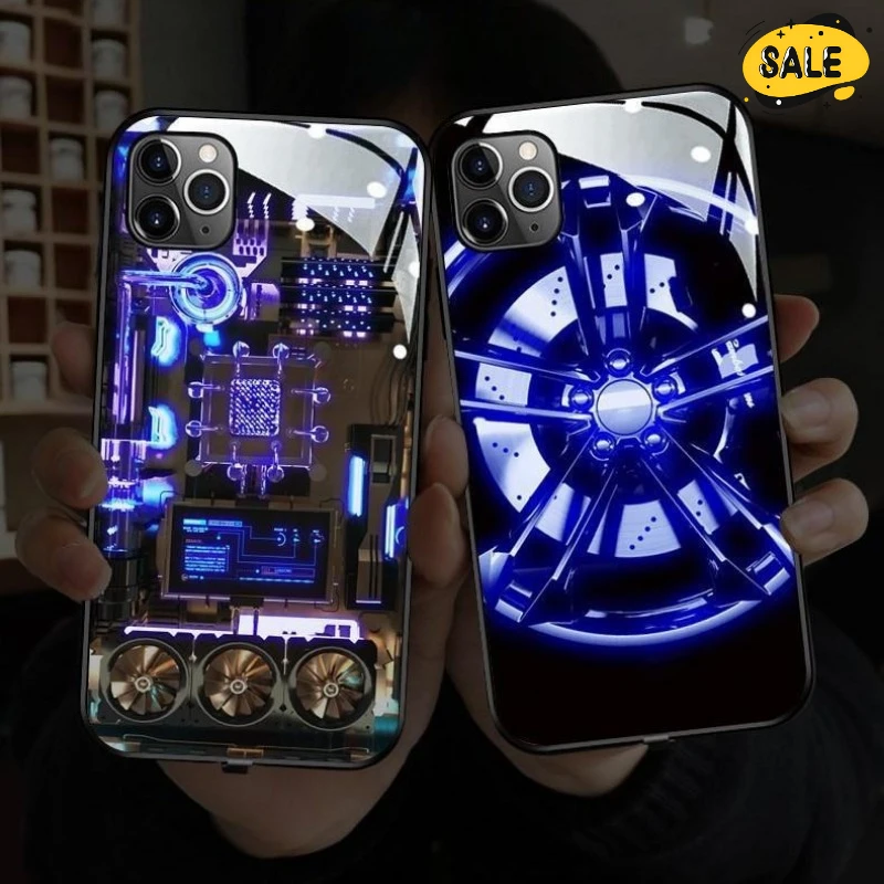 Personalized LED Smart Light Glow Luminous Magnetic Phone Case for Iphone 12 11 Pro Max Xr Xs Max Anti-drop Protector Cover
Personalized LED Smart Light Glow Luminous Magnetic Phone Case for Iphone 12 11 Pro Max Xr Xs Max Anti-drop Protector Cover