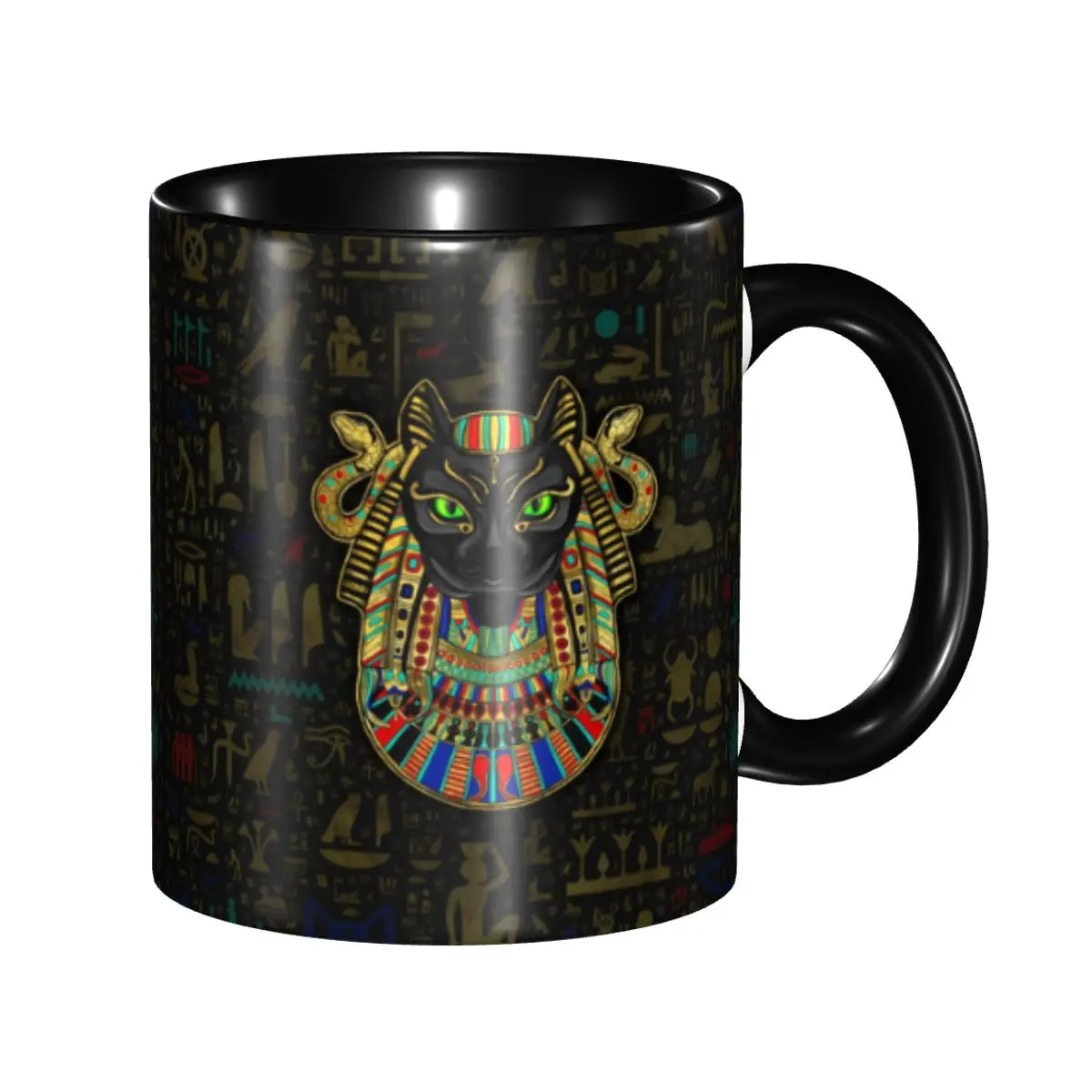 Hieroglyphics Bastet Egyptian Goddess Mug Customized Ceramic Coffee Mug Creative Gift
Hieroglyphics Bastet Egyptian Goddess Mug Customized Ceramic Coffee Mug Creative Gift
