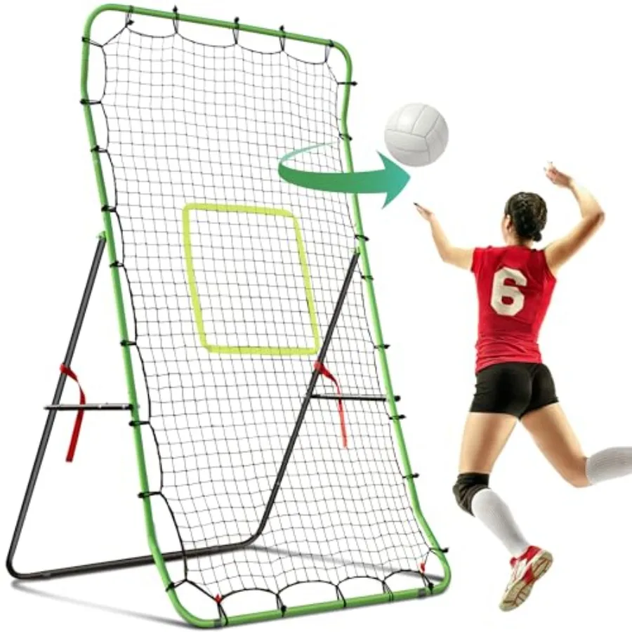 Upgraded Volleyball Rebounder Net 7x4 FT with Unique Curved Steel Frame, 7 Angles Adjustable Volleyball Practice Net Training E
Upgraded Volleyball Rebounder Net 7x4 FT with Unique Curved Steel Frame, 7 Angles Adjustable Volleyball Practice Net Training E