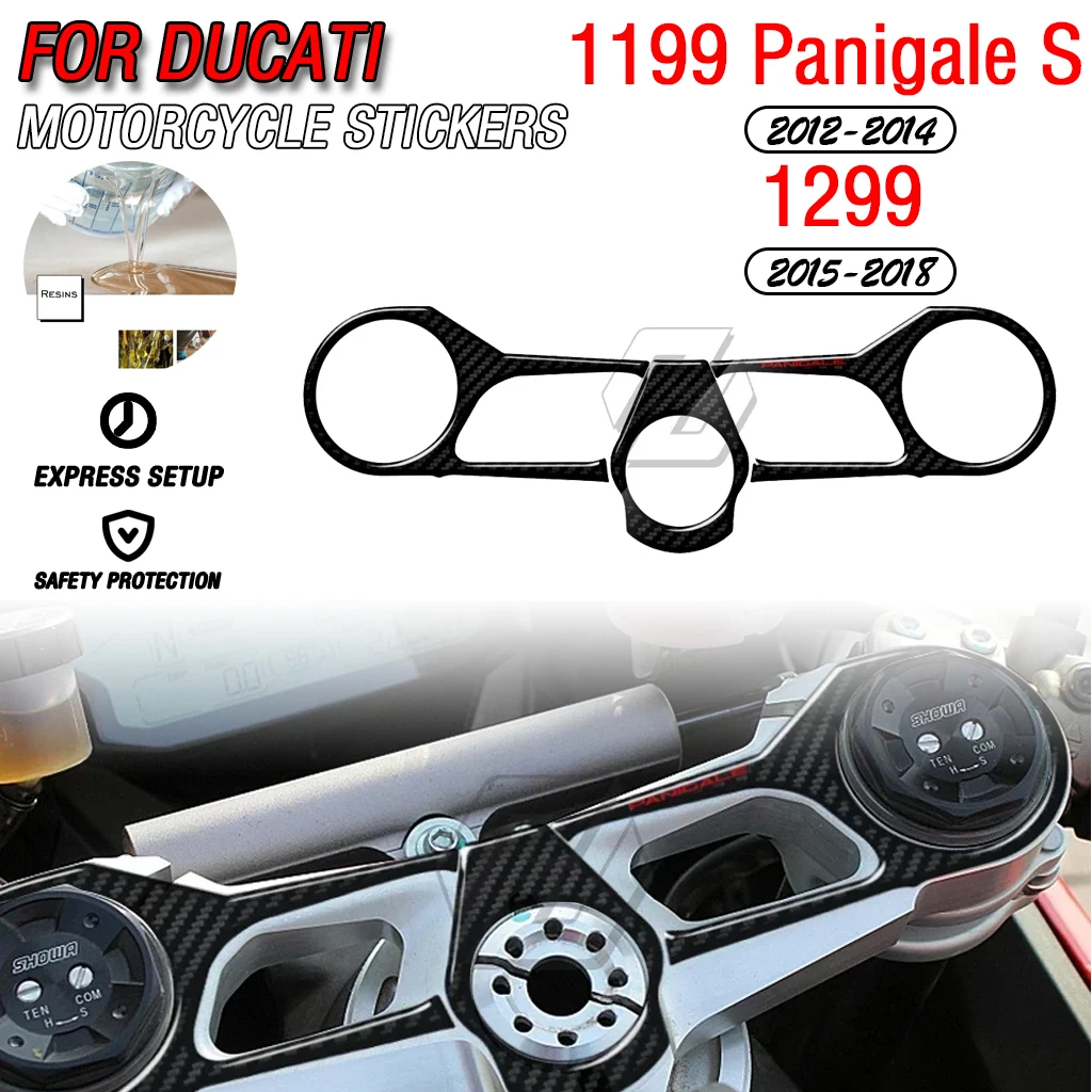 For Ducati 1199 Panigale S 2012-2014 and 1299 2015-2018 Motorcycle 3D Carbon Fiber Appearance Three Yoke Defender Stickers
For Ducati 1199 Panigale S 2012-2014 and 1299 2015-2018 Motorcycle 3D Carbon Fiber Appearance Three Yoke Defender Stickers