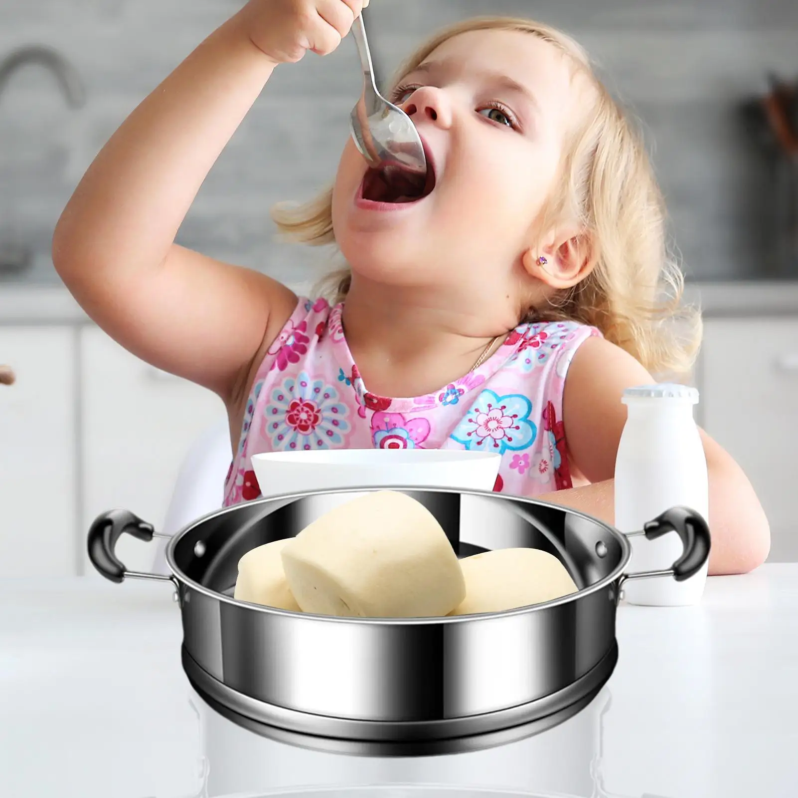 Stainless Steel Steamer Vegetable Steamer Pot Steam Drawer Kitchen Cookware for Daily Home Meals Soup Desserts Roughage Seafood
Stainless Steel Steamer Vegetable Steamer Pot Steam Drawer Kitchen Cookware for Daily Home Meals Soup Desserts Roughage Seafood