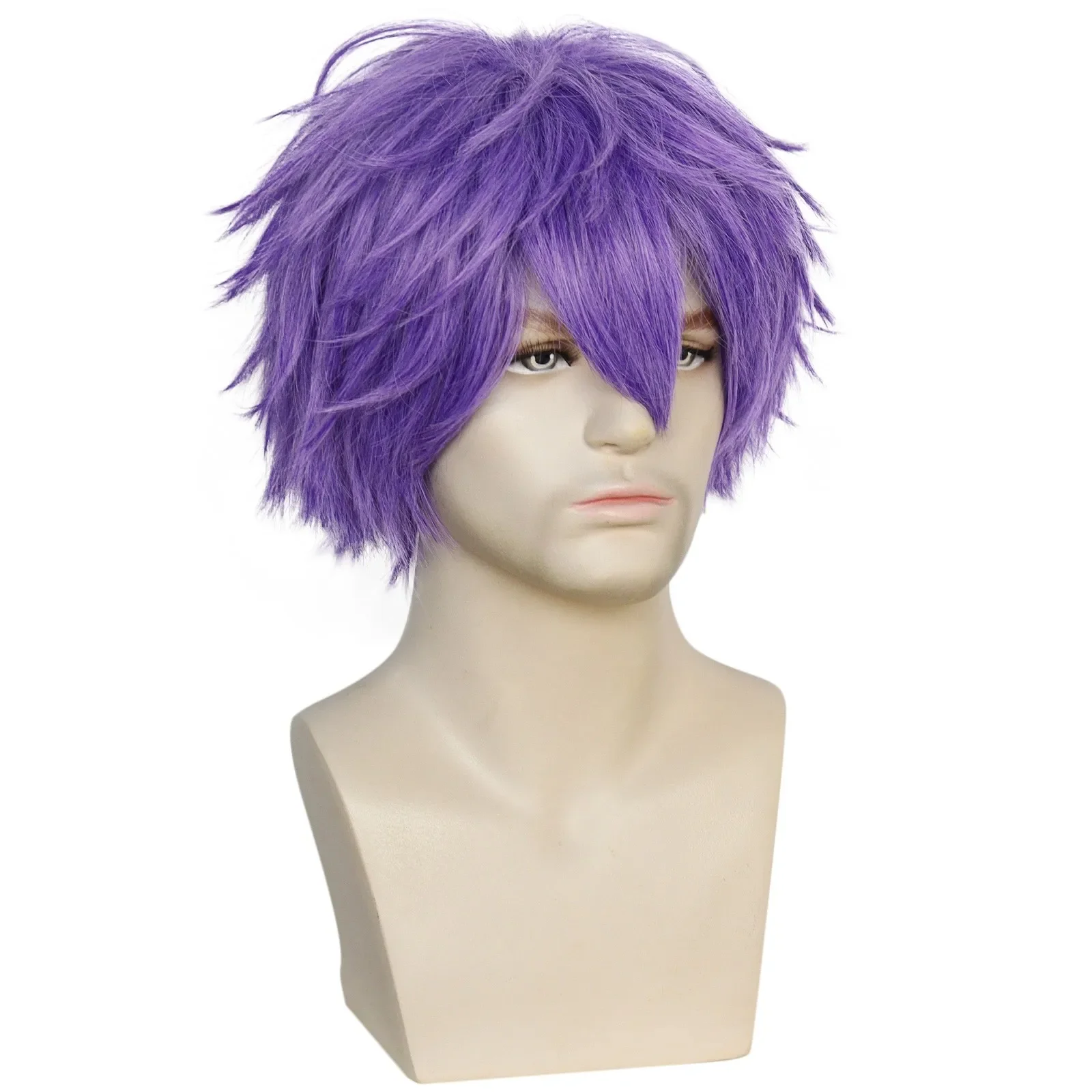 Synthetic Hair Short Straight Purple Cosplay Wig with Bangs Anime Halloween Carnival Comic Exhibition Natural COS Wig
Synthetic Hair Short Straight Purple Cosplay Wig with Bangs Anime Halloween Carnival Comic Exhibition Natural COS Wig