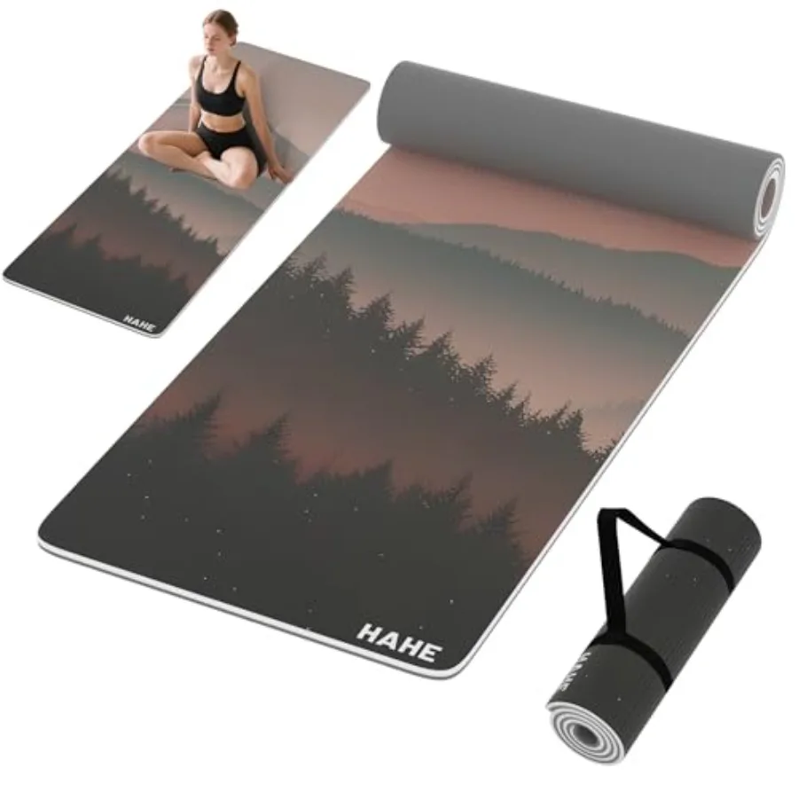 Yoga Mat Thick 8MM, 1/3",Eco-Friendly POE Non Slip Yoga Mat, High Rebound and Shock Absorption, Anti-Tear and Sweat-Resistant f
Yoga Mat Thick 8MM, 1/3",Eco-Friendly POE Non Slip Yoga Mat, High Rebound and Shock Absorption, Anti-Tear and Sweat-Resistant f