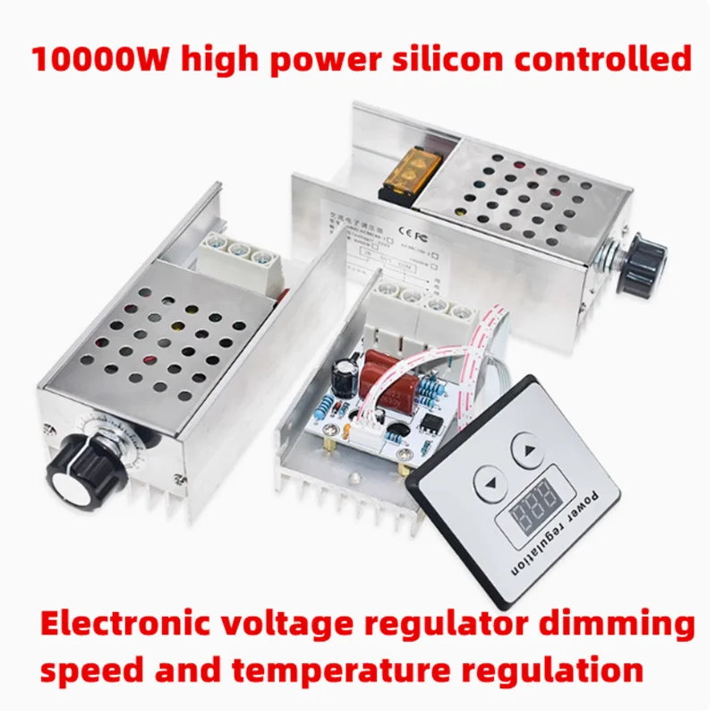 10000W high-power thyristor electronic voltage regulator dimming speed and temperature regulation 6000W with digital display
10000W high-power thyristor electronic voltage regulator dimming speed and temperature regulation 6000W with digital display