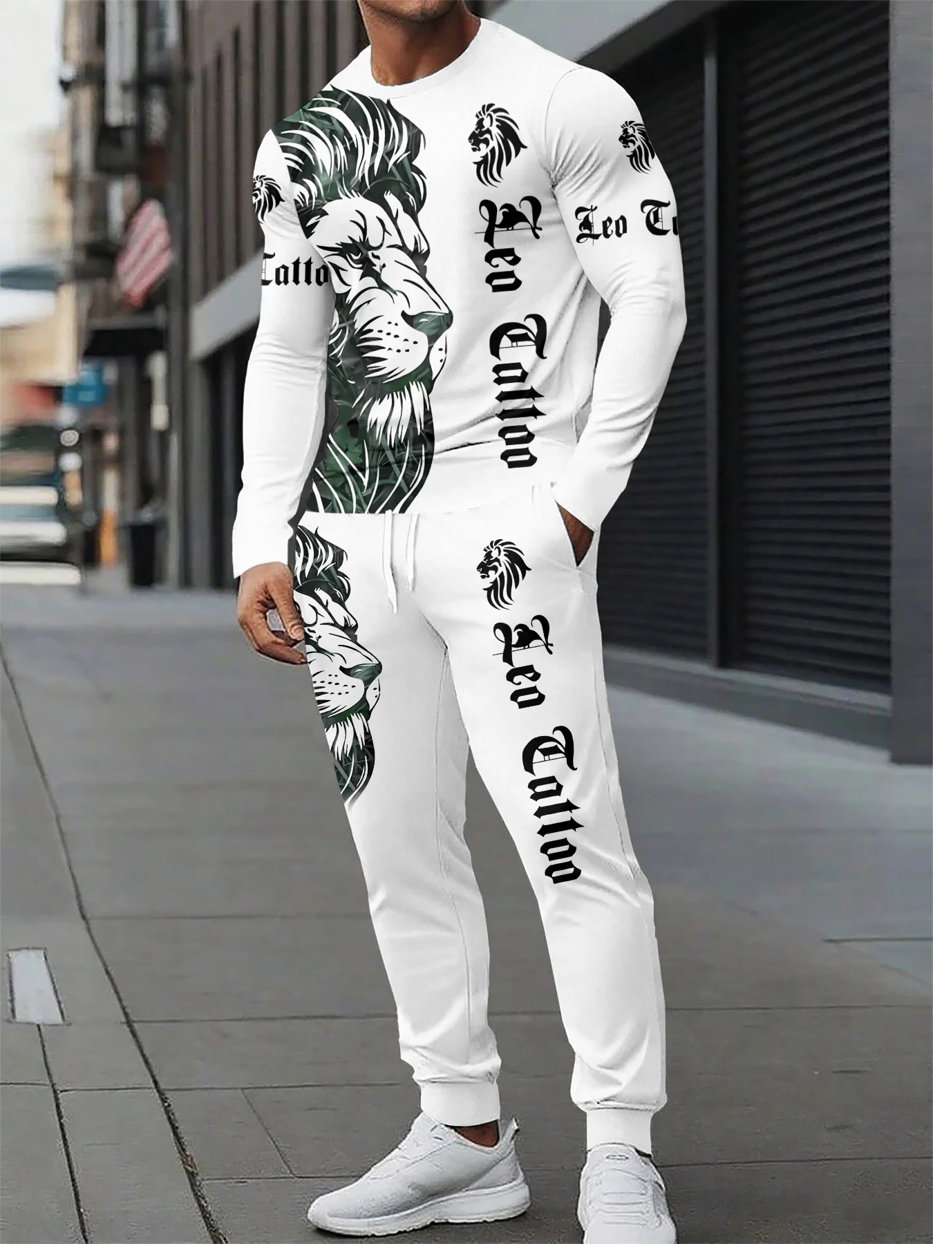 Wolf Printed Tshirt +Pants Suit Male Autumn and Winter Casual tshirt Pullover Men Tracksuit Set Fashion Men's Clothing Suit
Wolf Printed Tshirt +Pants Suit Male Autumn and Winter Casual tshirt Pullover Men Tracksuit Set Fashion Men's Clothing Suit