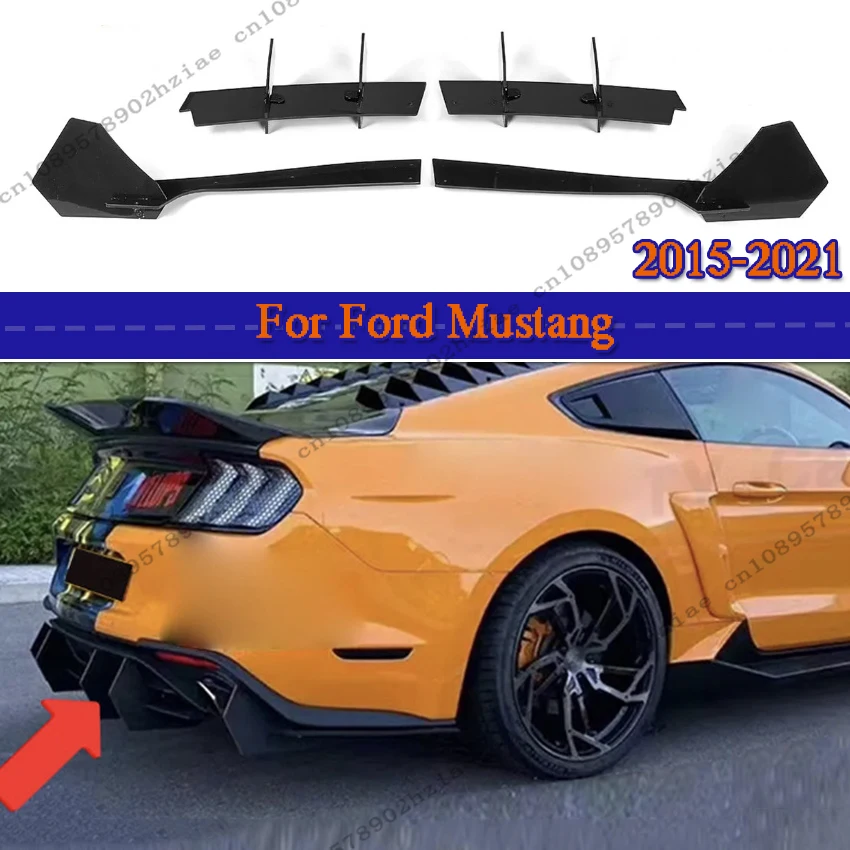 Car Rear Bumper Chin Diffuser Spoiler For Ford Mustang 2015-2021 Chassis Deflector Fender Canards Trims Splitters Apron Flaps
Car Rear Bumper Chin Diffuser Spoiler For Ford Mustang 2015-2021 Chassis Deflector Fender Canards Trims Splitters Apron Flaps