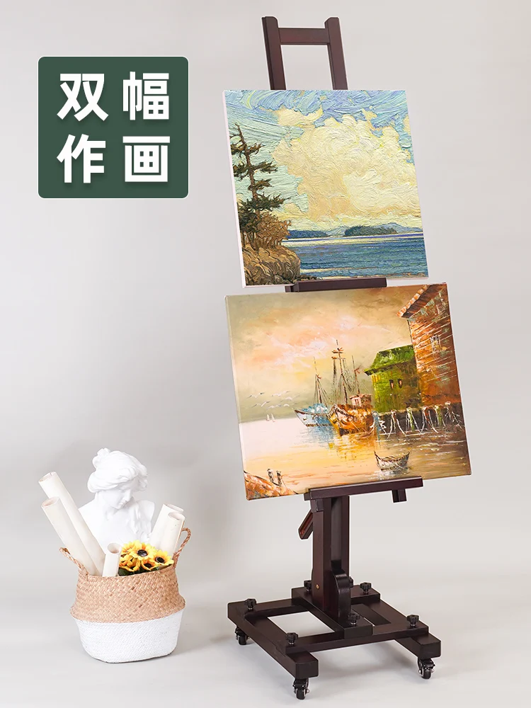 Watercolor special easel flat dual-purpose tilting forward and back lifting retro beech wood indoor balance oil easel solid wood
Watercolor special easel flat dual-purpose tilting forward and back lifting retro beech wood indoor balance oil easel solid wood