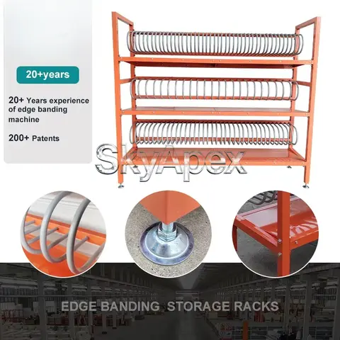Panel Storage Rack With Edge Banding Holder Vertical Board Organizer For Furniture Factory Wood Sheet Storage And Display Stand