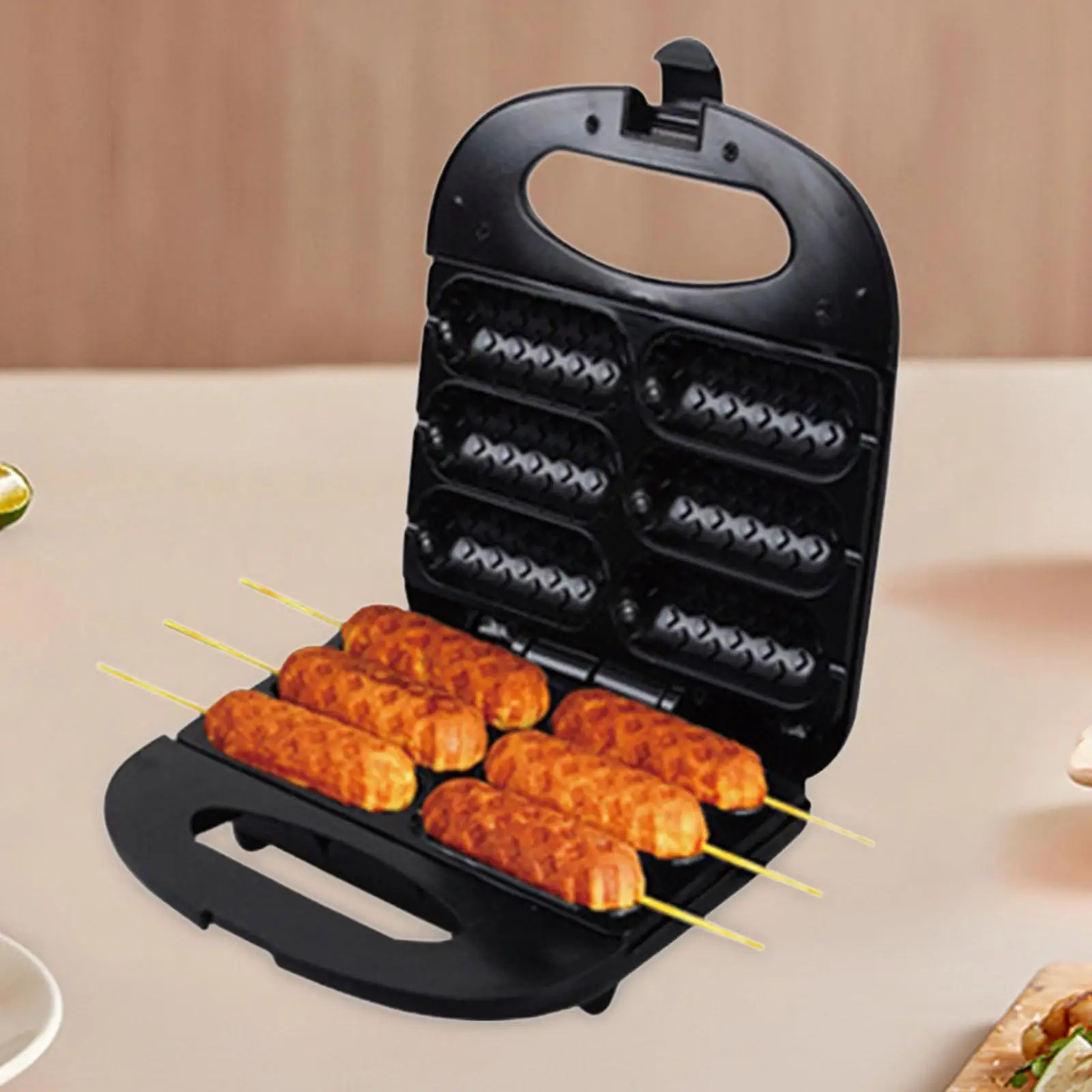 Устройство для приготовления кукурузных собак, антипригарная Бытовая прижимная машинка «сделай сам» для хот-догов, для кухни, приготовления пищи на завтрак
Устройство для приготовления кукурузных собак, антипригарная Бытовая прижимная машинка «сделай сам» для хот-догов, для кухни, приготовления пищи на завтрак