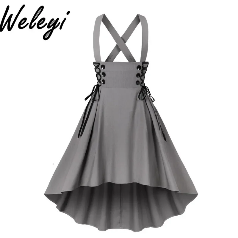 Womans Fashion Dress 2024 Spring and Autumn Retro Front Short Back Long Mid Length Cross High Waist A Line Strap Elegant Dresses
Womans Fashion Dress 2024 Spring and Autumn Retro Front Short Back Long Mid Length Cross High Waist A Line Strap Elegant Dresses