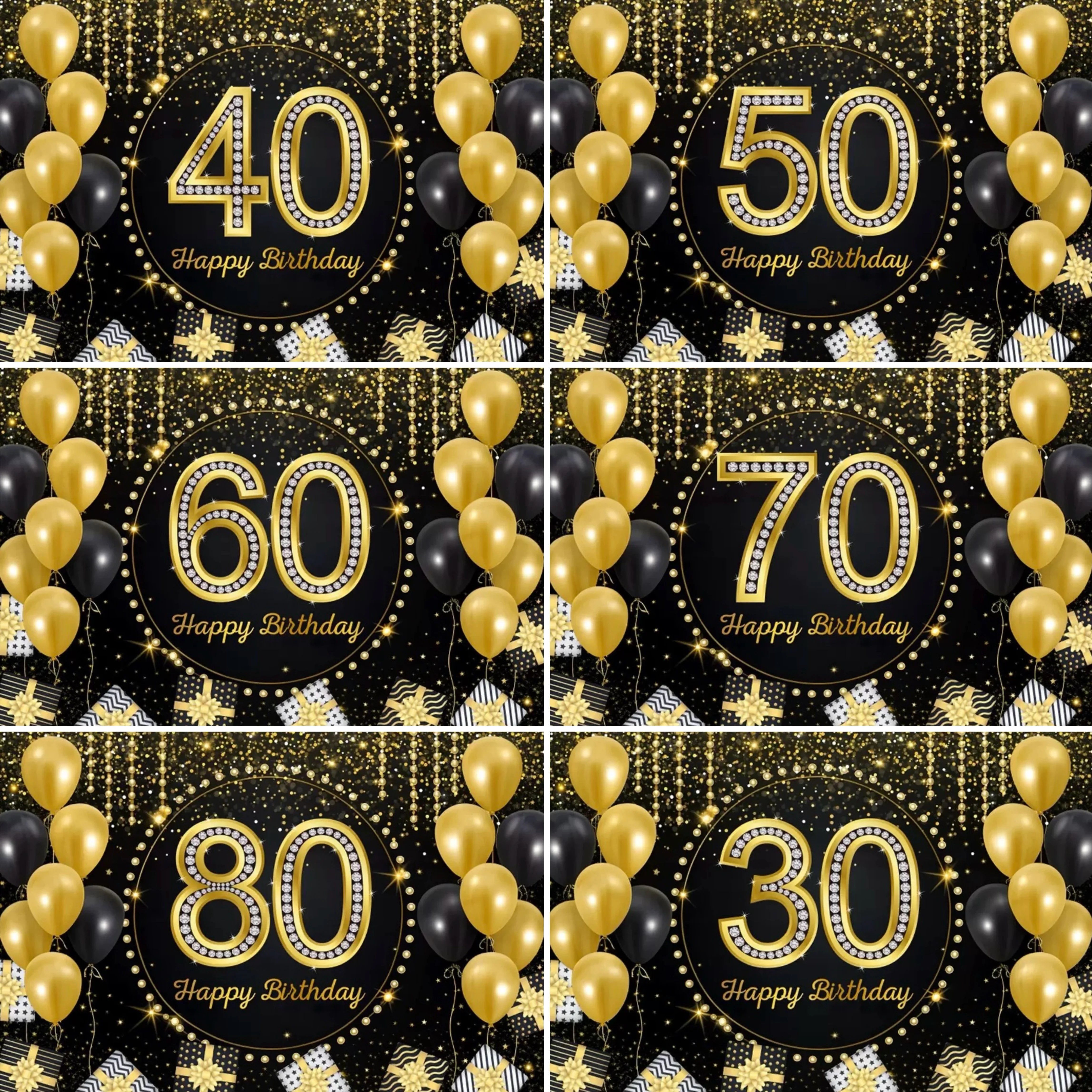 Happy Diamond Gold Sparkle 30 40 50 60 Birthday Party Decor Background Balloon Door Curtain Anniversary Celebration Photo Props
Happy Diamond Gold Sparkle 30 40 50 60 Birthday Party Decor Background Balloon Door Curtain Anniversary Celebration Photo Props